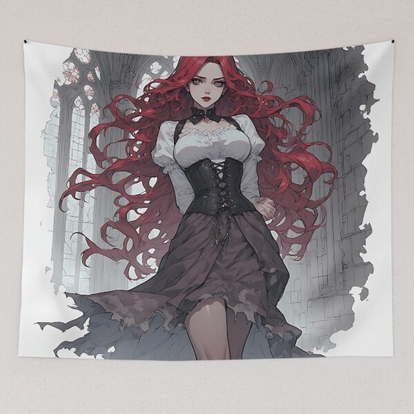 Item preview, Hot Halloween Anime Goth Girl 16 designed and sold by Your New Fixation.