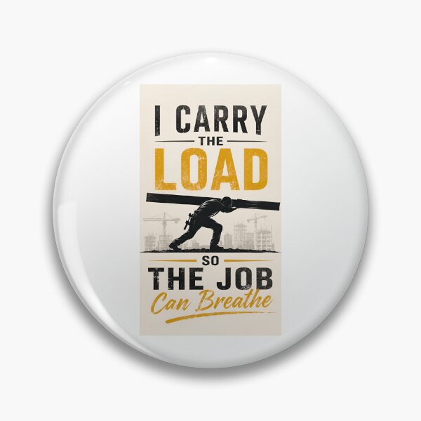 Item preview, I Carry The Load So The Job Can Breathe – Blue Collar Worker Quote designed and sold by Zayn Studio.