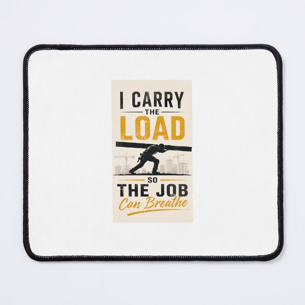 Item preview, I Carry The Load So The Job Can Breathe – Blue Collar Worker Quote designed and sold by Zayn Studio.