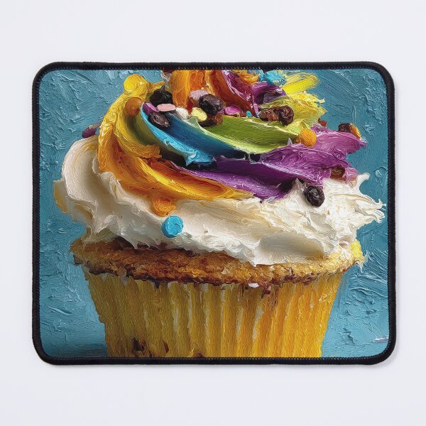 Item preview, Colorful Rainbow Cupcake with Thick Oil Texture designed and sold by colorful-white.