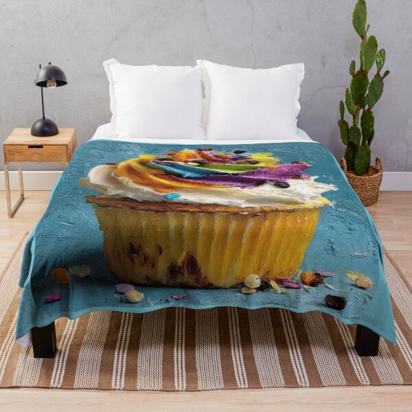 Item preview, Colorful Rainbow Cupcake with Thick Oil Texture designed and sold by colorful-white.