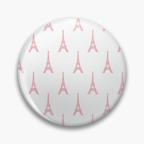 Item preview, Shabby Chic Pink Eiffel Tower Pattern Parisian Aesthetic designed and sold by Bara Lune Design .