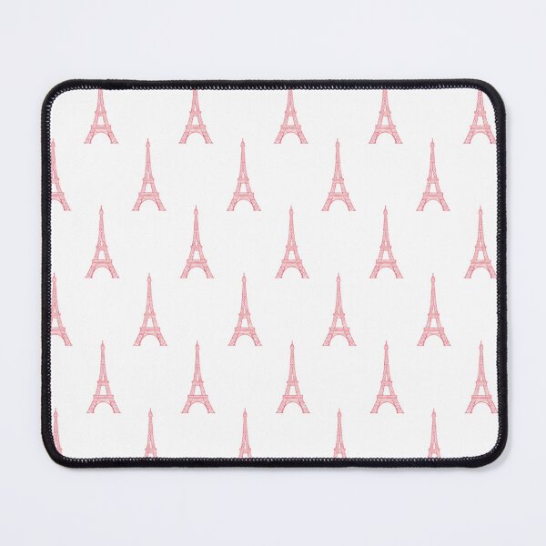 Item preview, Shabby Chic Pink Eiffel Tower Pattern Parisian Aesthetic designed and sold by Bara Lune Design .