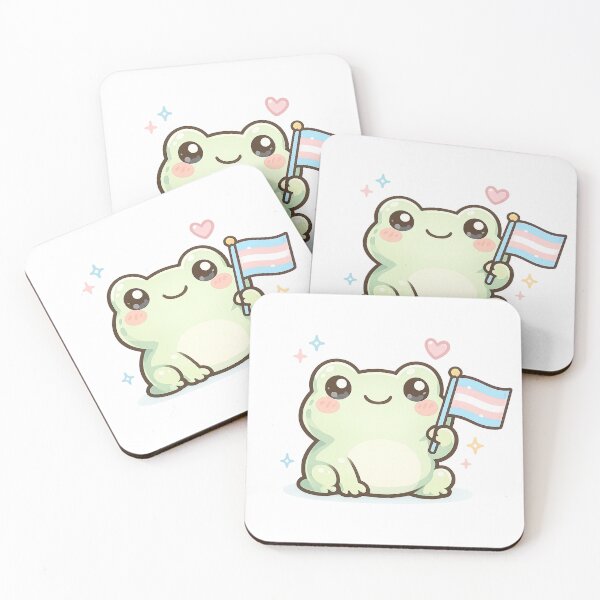 Item preview, Cute Frog Pride Sticker | Kawaii LGBTQ Pastel Frog designed and sold by AvasArtistic.