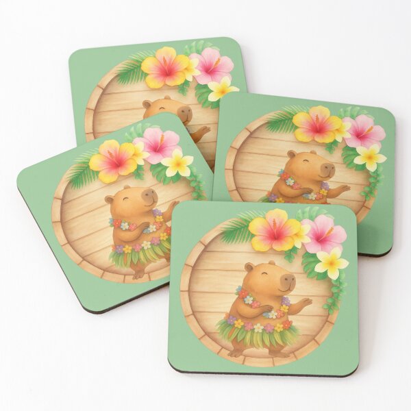 Item preview, Tropical Hula Capybara designed and sold by Ivy-Triggs.