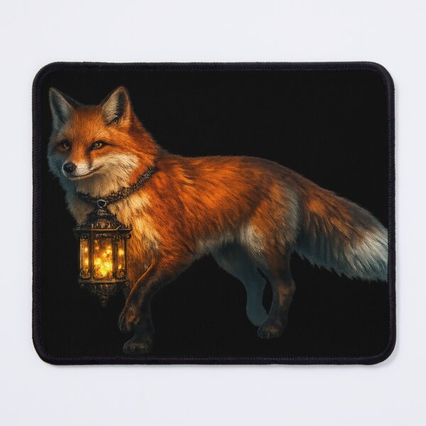 Item preview, Mystical Fox with Magic Firefly Lantern designed and sold by tineldesign.