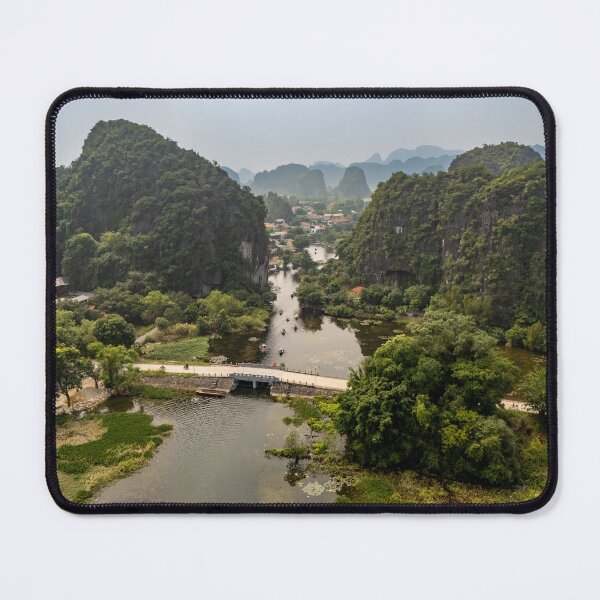 Item preview, Ngo Dong River Aerial - Tam Coc, Vietnam | Cinematic Ninh Binh Drone Art designed and sold by Ross.A.Campbell.