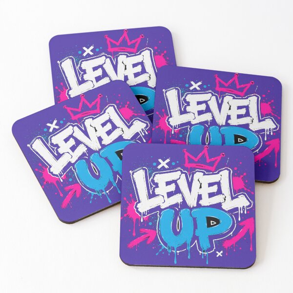 Item preview, LEVEL UP Graffiti Gaming Shirt | Neon Streetwear Graphic designed and sold by Golden Era Studio.