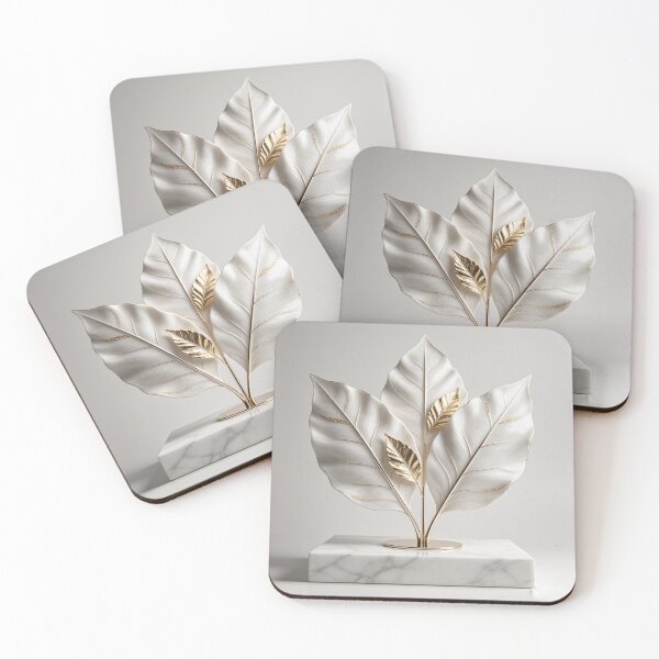 Item preview, Elegant Golden Leaves Marble Decor designed and sold by AwakenFah.