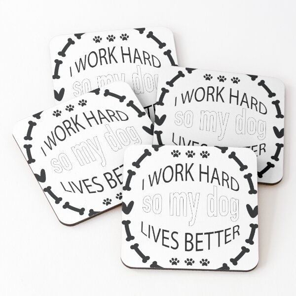 Item preview, Trabajo duro para que mi perro viva mejor – Frase divertida para amantes de los perros | Humor para dueños de mascotas designed and sold by Truth Pixel.