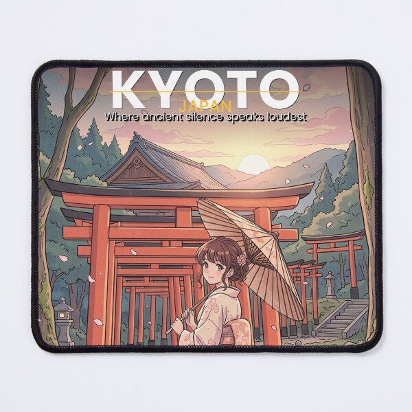 Item preview, Kyoto Japan Retro Vintage Travel Poster | Japanese City Art Print designed and sold by Edszart.