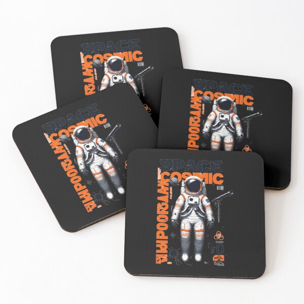Item preview, Orange & White Astronaut designed and sold by Radhestore.