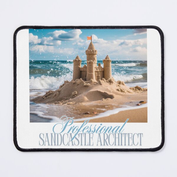 Item preview, Professional Sandcastle Architect — Beach Summer Fun Gift designed and sold by DonnaRaine.