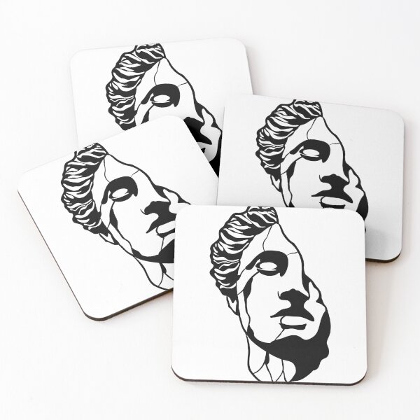 Item preview, Broken Greek Statue Classical Dark Academia Tattoo Flash designed and sold by villacruz.