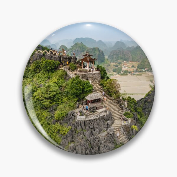 Item preview, Lying Dragon Mountain Aerial - Mua Caves Summit | Epic Ninh Binh, Vietnam Drone Art designed and sold by Ross.A.Campbell.