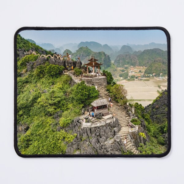 Item preview, Lying Dragon Mountain Aerial - Mua Caves Summit | Epic Ninh Binh, Vietnam Drone Art designed and sold by Ross.A.Campbell.