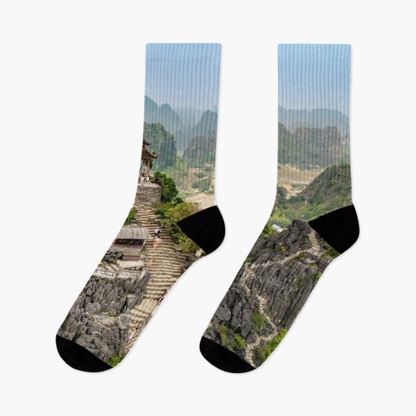 Item preview, Lying Dragon Mountain Aerial - Mua Caves Summit | Epic Ninh Binh, Vietnam Drone Art designed and sold by Ross.A.Campbell.
