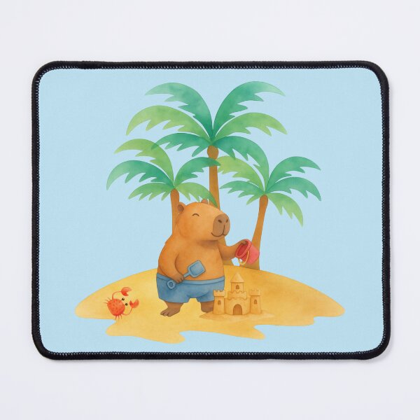 Item preview, Sunny Sandcastle Capybara designed and sold by Ivy-Triggs.