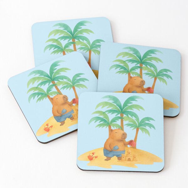 Item preview, Sunny Sandcastle Capybara designed and sold by Ivy-Triggs.