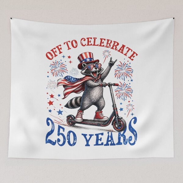 Item preview, Racoon 4Th July Funny Off To Celebrate 250 years designed and sold by Patchina.