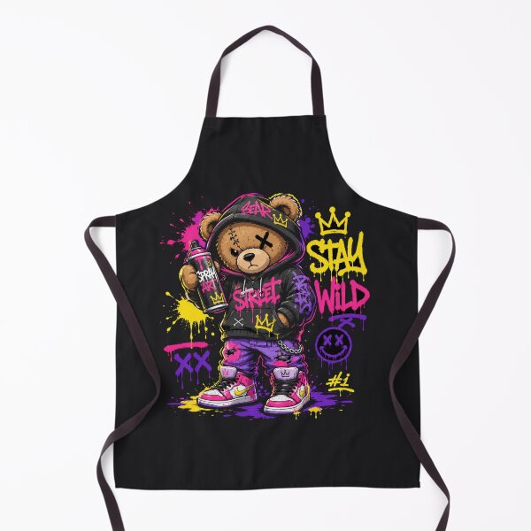 Item preview, Graffiti Teddy Bear Streetwear Shirt | Urban Cartoon Art designed and sold by JustResultsCo.