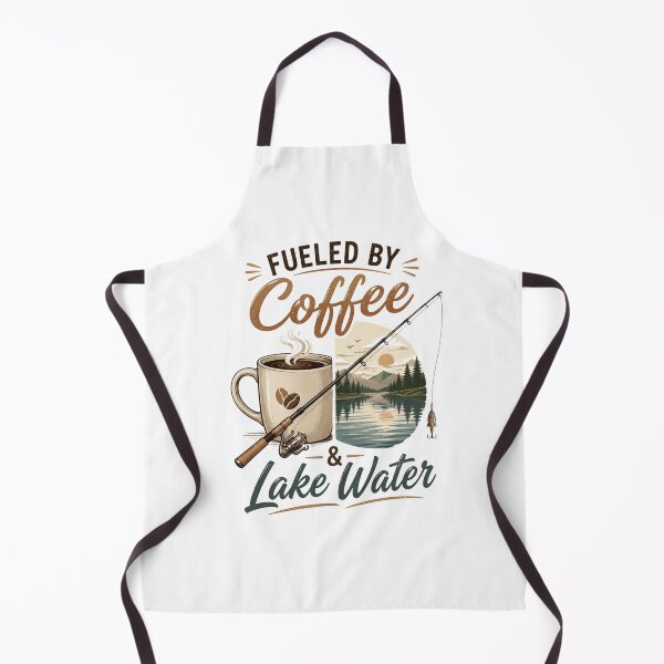 Item preview, Fueled by Coffee and Lake Water | Fishing Lifestyle T-Shirt designed and sold by ZorviqueStudio.