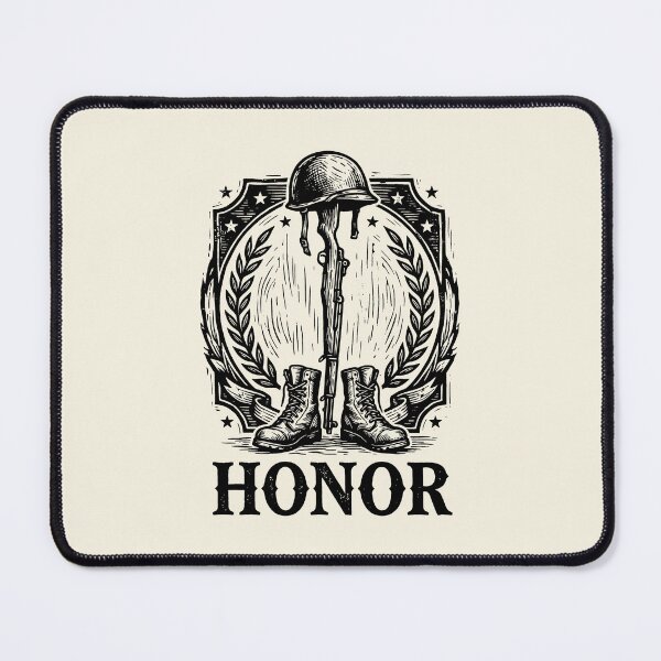 Item preview, Fallen Soldier Battlefield Cross Remembrance Veteran Tribute designed and sold by SplashTastic.