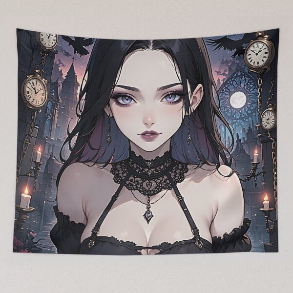 Item preview, Hot Halloween Anime Goth Girl 23 designed and sold by Your New Fixation.
