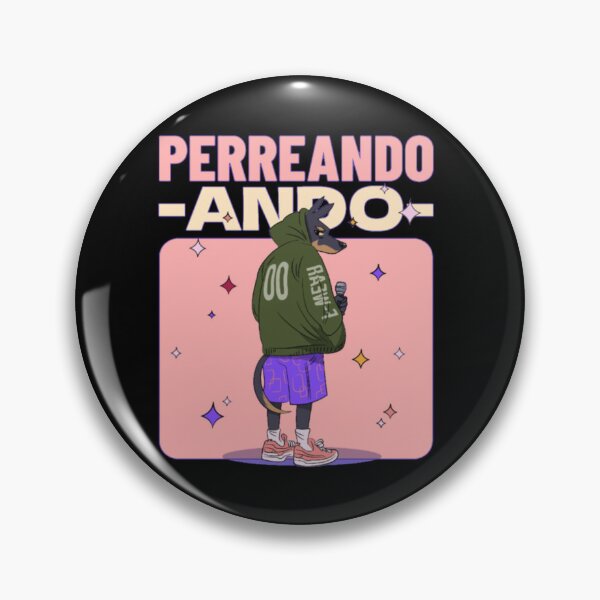 Item preview, PERREANDO ANDO - Urban Reggaeton Dog Art designed and sold by GenZFashion000.