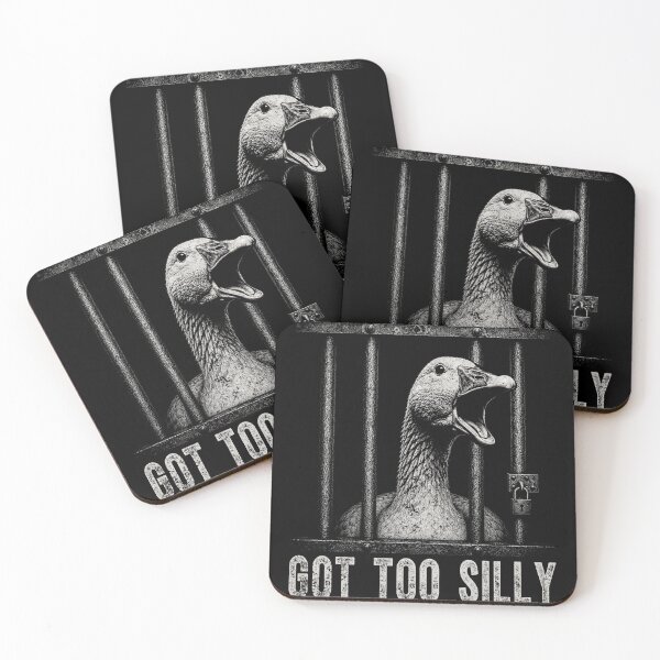 Item preview, Funny Goose Prison Meme Got Too Silly Goose designed and sold by Patchina.