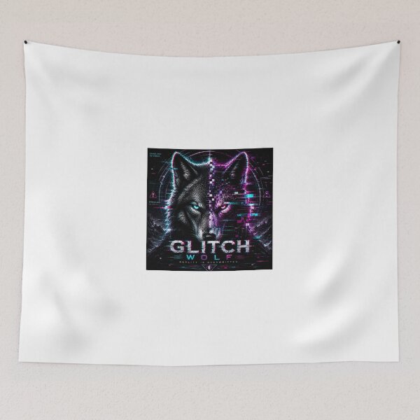 Item preview, Glitch Wolf designed and sold by RiteshCenter.