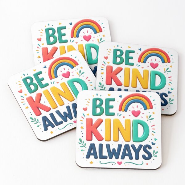 Item preview, Colorful Be Kind Always 3D Typography designed and sold by Ahmedsyde.