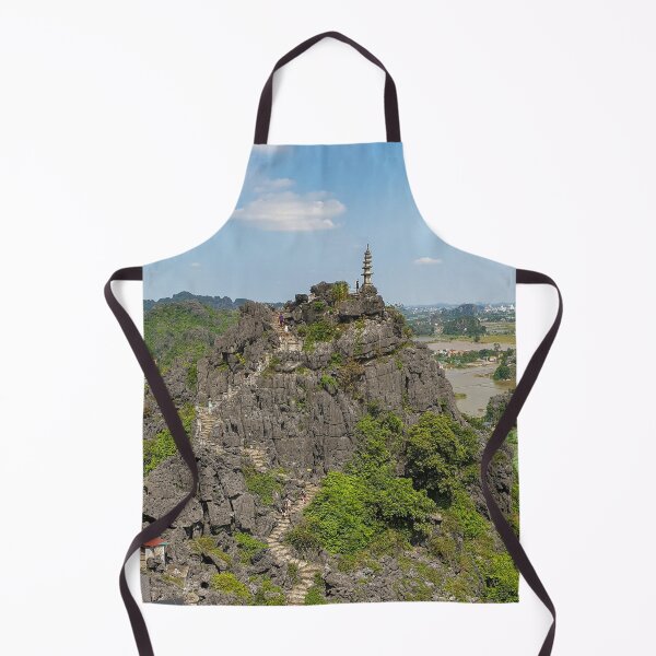 Item preview, Small Pagoda Panorama - Lying Dragon Mountain | Ninh Binh, Vietnam Zen Landscape Art (Panorama) designed and sold by Ross.A.Campbell.