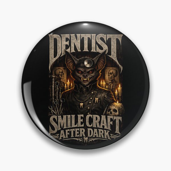 Item preview, Gothic Bat Dentist Shirt, Horror Dentist Halloween Design, Dark Academia Dental Hygienist Gift, Smile Craft After Dark Gothic Medical Tee designed and sold by ClinicalHubs.