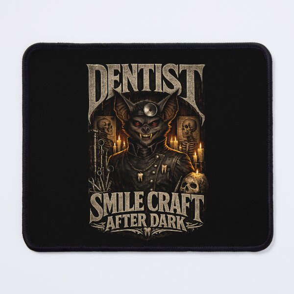 Item preview, Gothic Bat Dentist Shirt, Horror Dentist Halloween Design, Dark Academia Dental Hygienist Gift, Smile Craft After Dark Gothic Medical Tee designed and sold by ClinicalHubs.