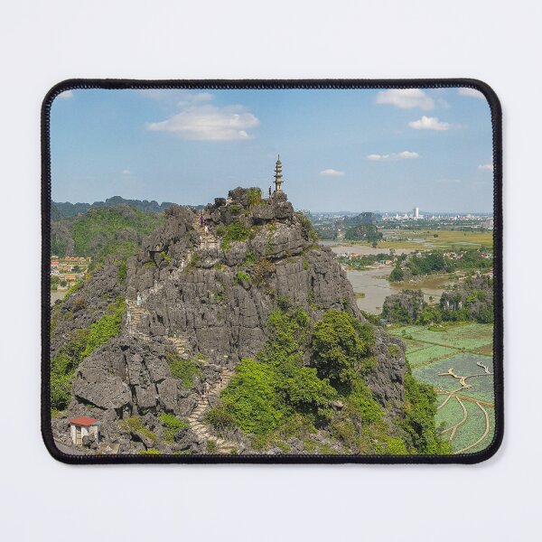 Item preview, Small Pagoda Panorama - Lying Dragon Mountain | Ninh Binh, Vietnam Zen Landscape Art (Panorama) designed and sold by Ross.A.Campbell.