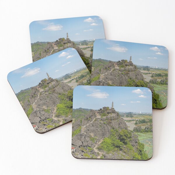Item preview, Small Pagoda Panorama - Lying Dragon Mountain | Ninh Binh, Vietnam Zen Landscape Art (Panorama) designed and sold by Ross.A.Campbell.