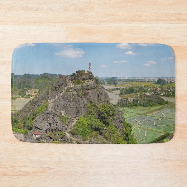 Item preview, Small Pagoda Panorama - Lying Dragon Mountain | Ninh Binh, Vietnam Zen Landscape Art (Panorama) designed and sold by Ross.A.Campbell.