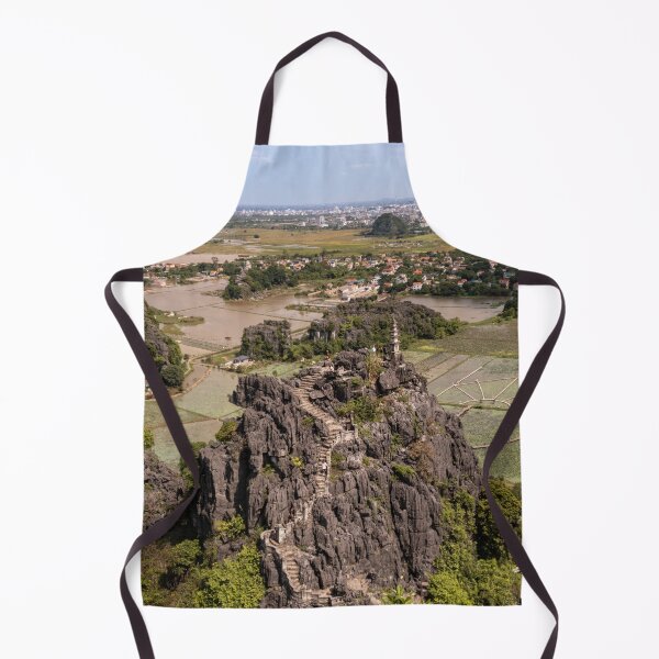 Item preview, Small Pagoda Panorama - Lying Dragon Mountain | Ninh Binh Vietnam Zen Landscape Art designed and sold by Ross.A.Campbell.