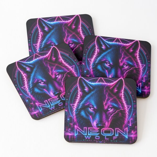 Item preview, Neon Wolf designed and sold by RiteshCenter.