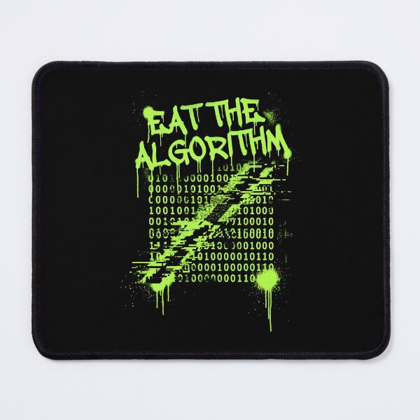 Item preview, Eat the Algorithm Glitch Tech Rebellion Hacker Aesthetic designed and sold by SplashTastic.