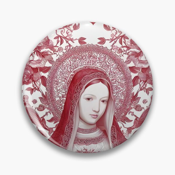 Item preview, Sacred Heart Virgin Mary Illustration designed and sold by Peac7e.