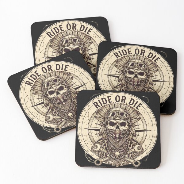 Item preview, Ride or Die Celestial Skull – Vintage Mechanic & Biker Art designed and sold by TIGER-GEMINI.
