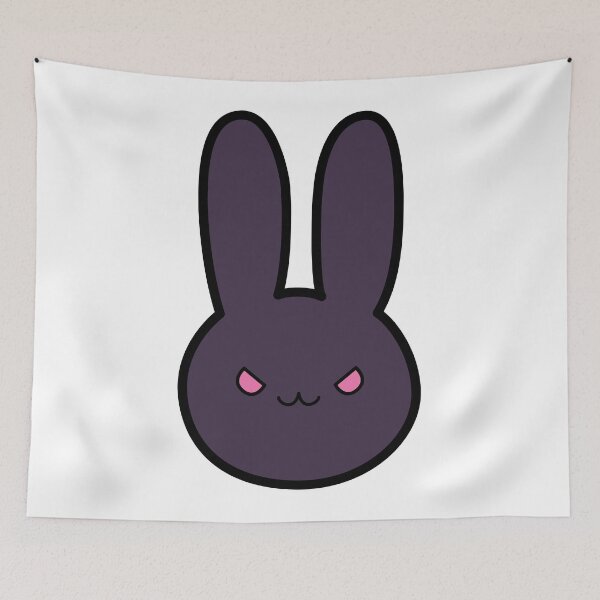 Item preview, Yoasobi Mad Bunny Dark Kawaii Angry Rabbit Fan Art Sticker designed and sold by villacruz.