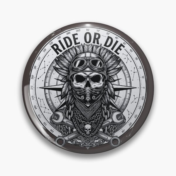 Item preview, Ride or Die Celestial Skull – Vintage Mechanic & Biker Art -  V02 designed and sold by TIGER-GEMINI.