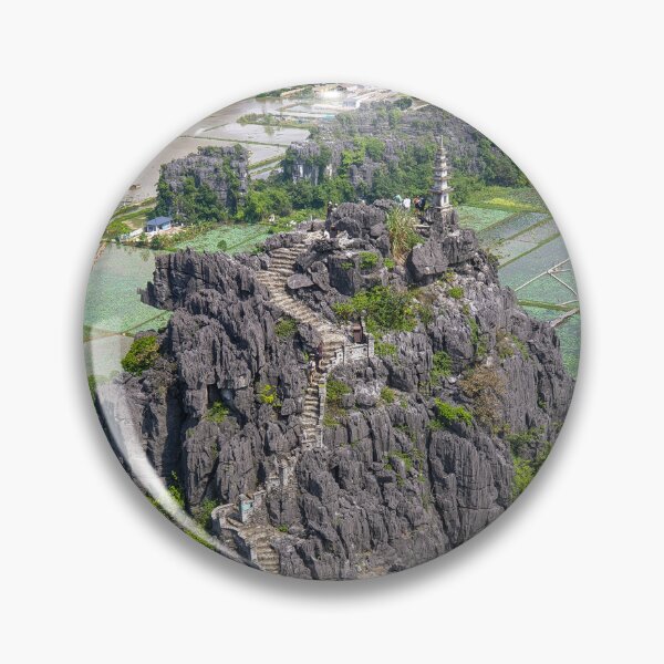 Item preview, Small Pagoda at Heaven's Gate - Mua Caves Summit | Vertical Ninh Binh Vietnam Zen Art designed and sold by Ross.A.Campbell.