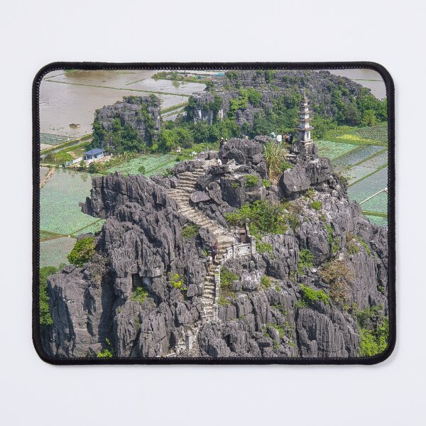 Item preview, Small Pagoda at Heaven's Gate - Mua Caves Summit | Vertical Ninh Binh Vietnam Zen Art designed and sold by Ross.A.Campbell.