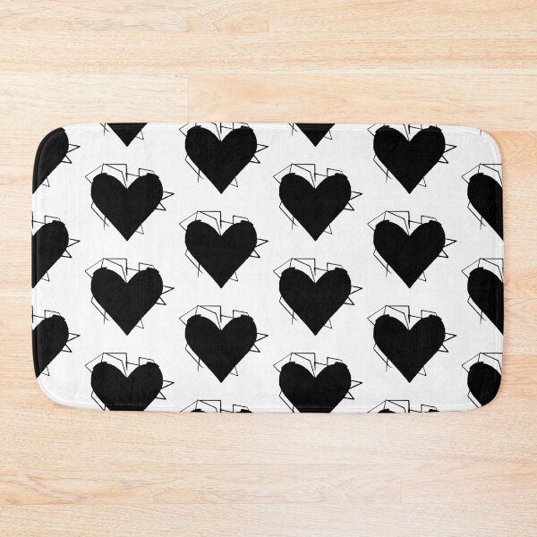 Item preview, Yoasobi Heart Black Minimal Japanese Music Aesthetic Art designed and sold by villacruz.