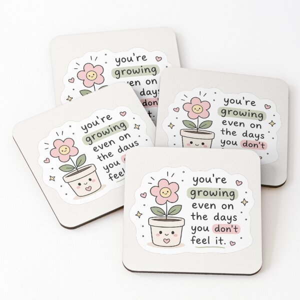 Item preview, You’re Growing Even on the Days You Don’t Feel It Sticker designed and sold by Digital_products_0111.