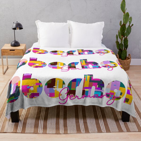 Item preview, Oberhof, Germany, Vibrant Abstract City Typography Art designed and sold by Wanderful-roads.